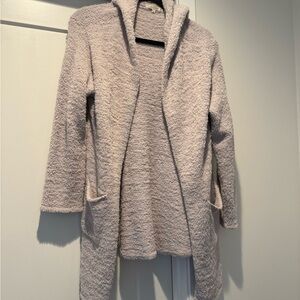 Z Supply Gray Cardigan Sweater with Hood